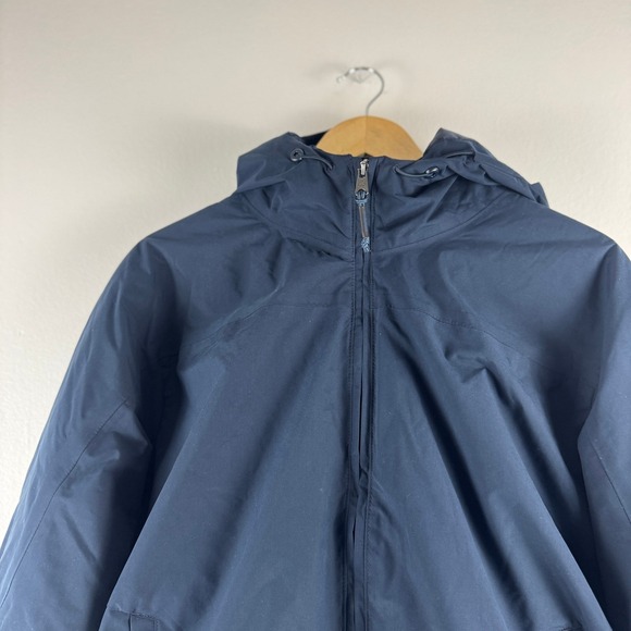Timberland Mens Navy Blue Hooded Windbreaker Rain Jacket TB0A5UVW M Gorpcore